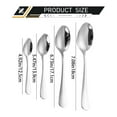 thumbnail image 3 of MOQIN Dinner Spoon, Tablespoons,Premium Food Grade Stainless Steel Spoons,Durable Metal Spoon,Tablespoon,Silverware Spoons Only,Mirror Finish & Dishwasher Safe,Use for Home,Restaurant, 3 of 9