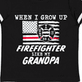 thumbnail image 4 of Inktastic When I Grow up I want to be a Firefighter Like my Grandpa Boys or Girls Toddler T-Shirt, 4 of 5