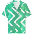 thumbnail image 3 of PRIYAL Men's Short Sleeve Pajama Sets Button Down Collar Sleepwear Soft Lounge Pjs Set Lightweight Men's Outfits, 3 of 12