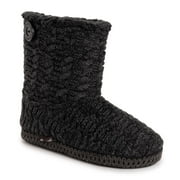 Muk Luks Hazel Women's Slippers Color: Black Cable Size: MEDIUM