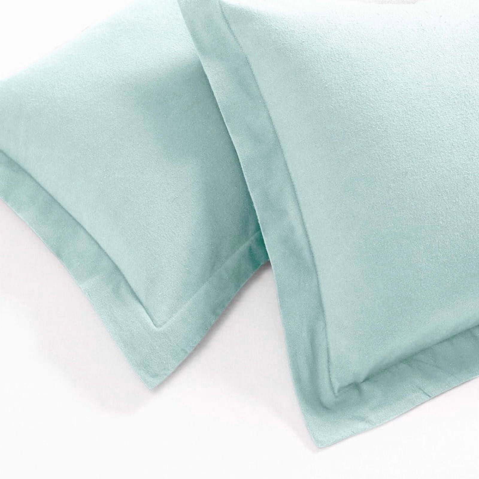 Superior Cotton Flannel Solid Duvet Cover Set, Full/Queen, Light Blue