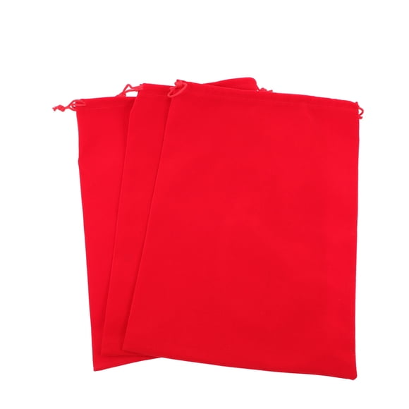 WEUVEB 3Ud Bolsas Rojas Para De Con Cordón Fuerte Para Guardar Y Viajes
