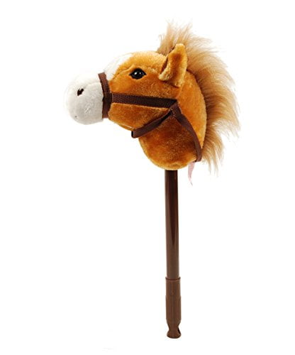 Hobby Horse Galloping Sounds With Adjustable Telescopic Stick Brown 36 for sale online 