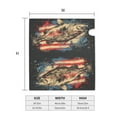 thumbnail image 6 of PHELIKA Bass Fish Jumping American Flag 04 Magnetic Mailbox Covers Standard Size 25.5"H x 21"W, 6 of 8