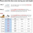 thumbnail image 2 of MINKUROW Waterproof Shoe Covers for Rain and Snow Boot Covers Waterproof Reusable & Foldable Size 4XL, 2 of 6