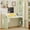 Green, variant on Haooyeah Foldable Desk with Storage, Adjustable Drafting Table with Power Outlet, Blue