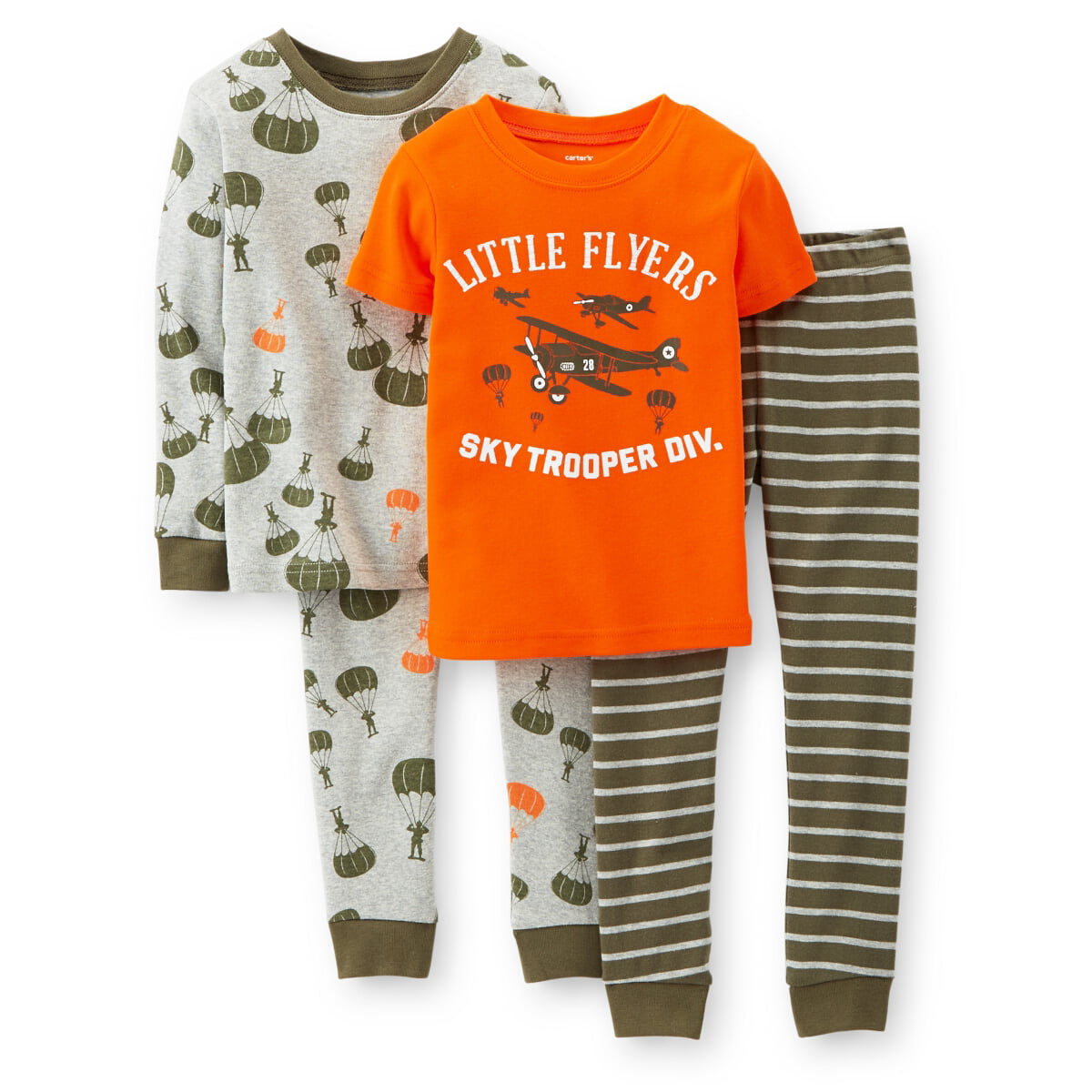 Details about   Carters Baby Boys 4-Piece Glow-In-The-Dark Cotton Pajamas Fossil Expert 