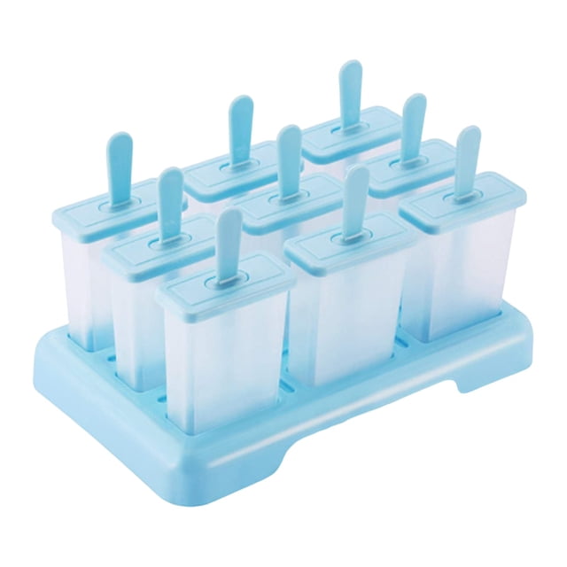 SXcggal 9 Along With Cover Home Homemade Ice Bar Popsicle Popsicle Ice Ice Ice Block Healthy Unbreakable Multifunctional Kitchenware
