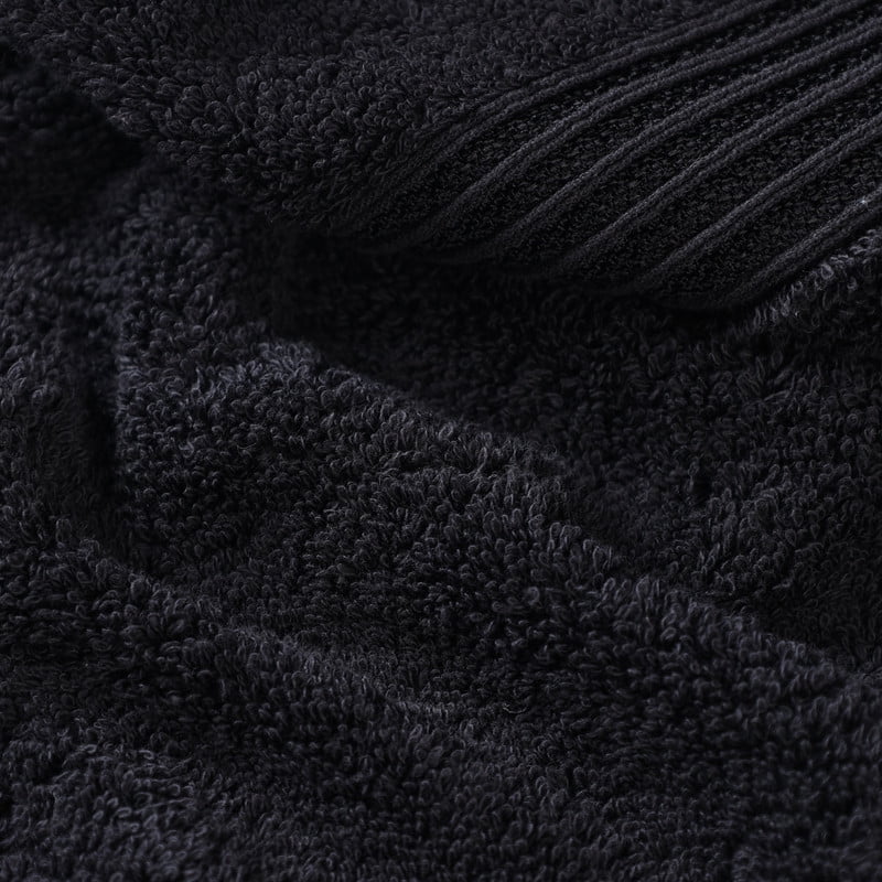 Superior Egyptian Cotton Absorbent Black Bath Towel Set of 4