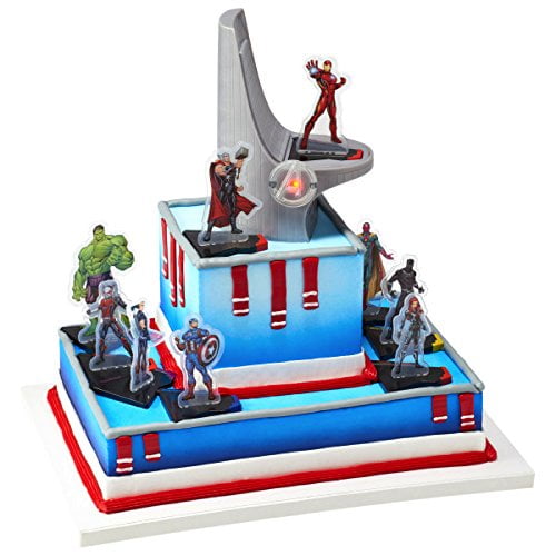 Walmart avengers multilevel cake and cupcakes | America cake, Captain  america cake, Cupcake cakes