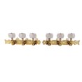 thumbnail image 1 of Pegs de Réglage de Corde de Guitare, 2Pcs Blanc Bouton Remplacement Guitare Classique Cordes Têtes de Machine Durable 1:15 Rapport d'Engrenage pour Instruments de Musique, 1 of 8