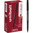 thumbnail image 2 of xianlin-uni-ball ONYX Rollerball, Stylo à Bille Roulante Micro-0.5mm, Lot de 12, Encre Rouge (60042), 2 of 4