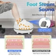 thumbnail image 2 of Giantex Steam Foot Spa Massaging, Sauna Shiatsu Machine w/Heat, Rollers for Pain Relief, Blood Circulation, Gray, 2 of 8
