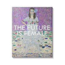 Stupell Industries The Future is Female Vintage Girl Powerful Stance, 30 x 40,Design by Jennifer Paxton Parker