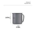 thumbnail image 4 of Yuarrent Widesea-taza de agua de 200ml para acampar, jarra para beber turística portátil, lavable, para calentar al aire libre, taza de Kits de desorden para acampar, 4 of 6