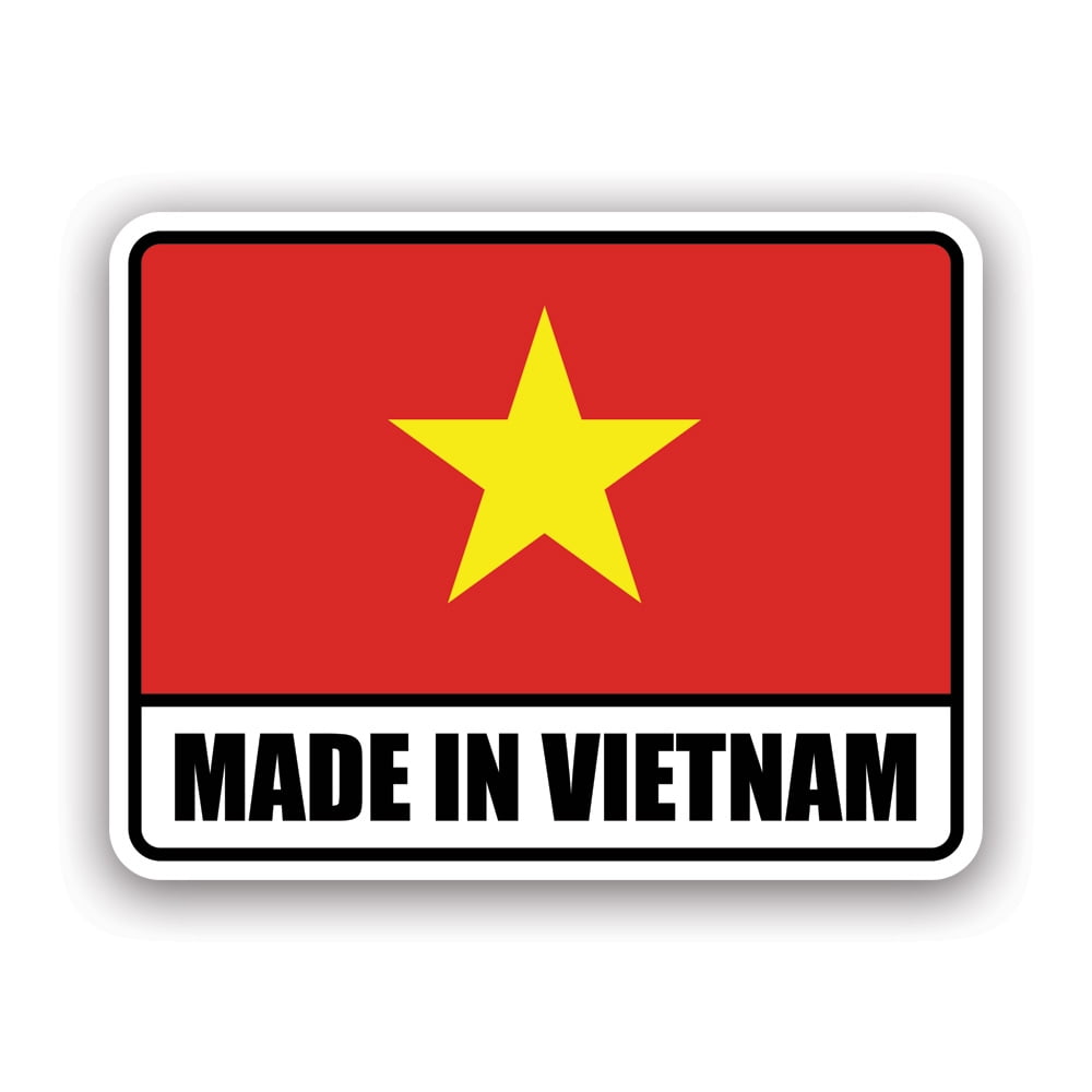 Made in Vietnam Sticker Decal - Self Adhesive Vinyl - Weatherproof ...