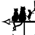 thumbnail image 7 of oshhni Cat Metal Weathervane Vintage Wind Direction Indicator for Porch Lawn Garden, 7 of 7