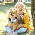 thumbnail image 5 of Unicorn Chiffon Yarn Dog Bandanas Pack of Two | Breathable Pet Collars | 40.6x40.6x58/16x16x22.8in, 53.3x53.3x76.2/20.9x20.9x30 in, 5 of 5