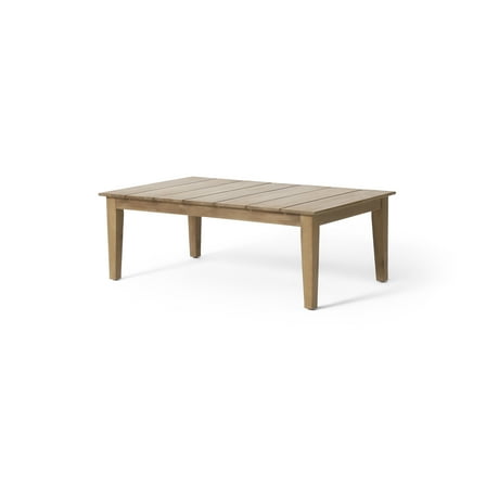 GDF Studio Elmcrest Outdoor Acacia Wood Coffee Table, Light Brown
