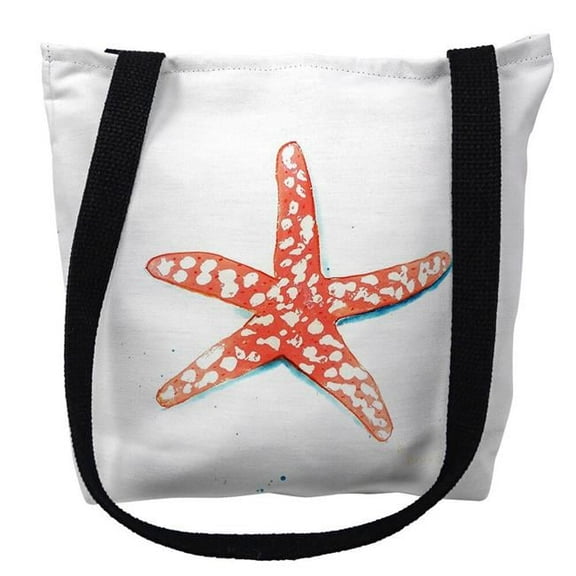Betsy Drake TY091M 16 x 16 in. Coral Starfish Tote Bag - Medium