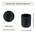 thumbnail image 4 of Evideco French Home Goods New Marble Black Tumbler Only Modern Hollywood Regency Toothbrush Holders, 4 of 9