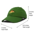 thumbnail image 4 of DALIX Pizza Slice Hat Baseball Cap in Olive, 4 of 7
