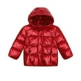 thumbnail image 4 of ATOGUTA Boys Puffer Jacket Winter Fleece Jacket Zip Up Hooded Puffer Quilted Kids Outerwear Jacket for Boys Size 1T-11 Red, 4 of 6
