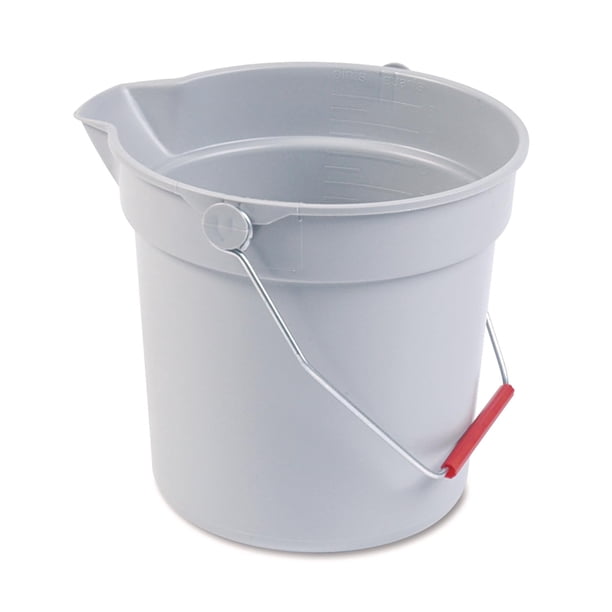 Cubeta Rubbermaid Commercial Brute, 10 L, 2,5 galones, gris