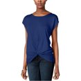 thumbnail image 1 of Blusa I-N-C Con Parte Delantera Torcida Para Mujer Azul XXL, 1 of 1