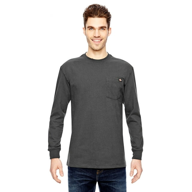 Dickies T-Shirt à Manches Longues de Travail pour Hommes, 6,75 oz, Poids Lourd