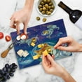 thumbnail image 5 of Dog Cutting Board, Astronaut Shibas in Space with an Alien Planet Exploring the Unknown Themed Cartoon, Decorative Tempered Glass Cutting and Serving Board, Small Size, Multicolor, by Ambesonne, 5 of 5