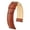 Golden Brown Band / Gold Buckle, variant on Hirsch Duke Alligator-Design Leather Watch Strap - White - L - 18mm - Silver Buckle