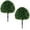 2 Pcs, variant on Holloyiver Artificial Topiary Ball Tree Set of 2,Artificial Boxwood Topiary Ball Bush for Outdoor with Spike,Weatherproof Fake Round Topiary Shrub Plant for Front Porch Planter for Home Office