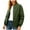 Quilted Jacket - Army Green, variant on Xdegoge Womens Barn Jacket Full Zip Round Neck Jackets Plus Size Causal Loose Coat Fashion Fall Winter Workwear Coat with Multi Pockets