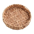 thumbnail image 3 of Bandeja tejida de algas marinas, cesta tejida de mimbre, bandejas redondas para platos de frutas, cesta de pan tejida de mimbre para comedor al aire Medio, 3 of 8