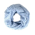 thumbnail image 1 of Peach Couture Chevron Zig Zag Pattern Chic Lightweight Sheer Infinity Loop Scarf, 1 of 1