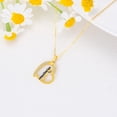 thumbnail image 5 of 14k Gold Couples Hug Necklace for Women 14k Yellow Gold Hug Pendant Lovers Jewelry Gifts for Women, 5 of 6
