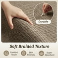 thumbnail image 5 of FEELHOME Door Mats for Inside 17"x30" Non Slip Rubber Welcome Mat for Inside Low-Profile Dirt Trapper Indoor Door Mats for Entryway Absorbent Washable Entry Rug Floor Mats Woven Braided Gray, 5 of 7