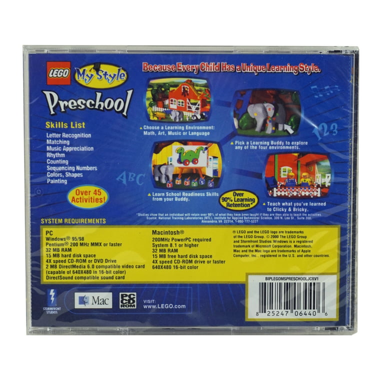 Lego Preschool My Style CD-Rom Software - Because Child has a Unique Learning Style - Walmart.com
