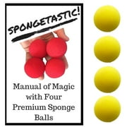 London Magic Works Spongeball Set with Spongetastic Manual; Perfect For Any Hands, Large or Small