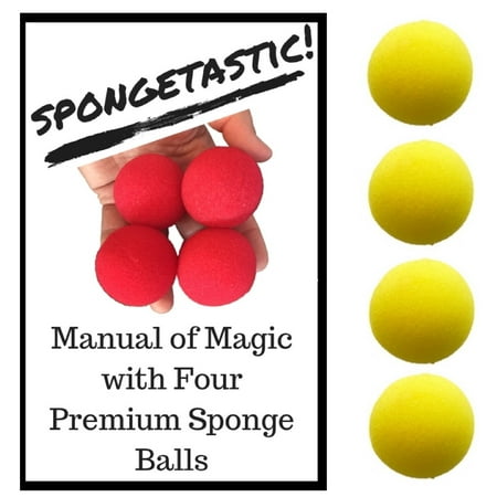 London Magic Works Spongeball Set with Spongetastic Manual; Perfect For Any Hands, Large or Small