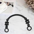 thumbnail image 3 of Yinanstore Wooden Beaded Bag Handles, Nylon Rope Purse Straps Purse Handles Replacement Handbag Handle for Bag Making Shoulder Bag Handbag DIY, 18 Inch Long , Black, 3 of 8