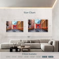thumbnail image 3 of Elephant Stock Cobblestone Street In Old San Juan Wall Art - Horizontal Multi Panel Canvas - Living Room Wall Decor - Flags Multi Panel - Red And Pink Decor By George Oze - 65" x 42", 3 of 4