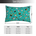 thumbnail image 2 of Salouo Sushi Pattern Pillow Cases,1PC Pillow Covers with Envelope Closure Decorative Pillow Case for Bed Couch,Pillows Not Included-16"x24", 2 of 6