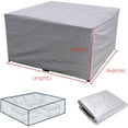 thumbnail image 2 of Fundas para muebles de jardín, 600D Oxford Funda para muebles de jardín Cubierta protectora impermeable Lona anti-UV para mesas de jardín Muebles de patio, con cordones 255x255x80cm Zhivalor  XDHY-17-161, 2 of 8