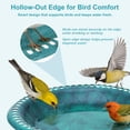 thumbnail image 4 of VECELO 28" Height Pedestal Birdbath Outdoor Garden Decor, Vintage Yard Art Bird Baths, Green, 4 of 10