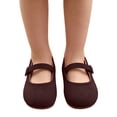 thumbnail image 5 of Toddler Girls Princess Flat Shoes, Non Slip Soft Comfort Sole Slip On Lightweight Dress Footwear for Everyday Use Brown 5-6 Years, 5 of 7