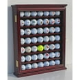 thumbnail image 3 of DisplayGifts 49 Golf Ball Display Case Cabinet Wall Rack Holder Stand w/98% UV Protection Lockable, Cherry Finish, Great Golfer's Gift, 3 of 3