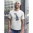 thumbnail image 2 of African Penguin Sketch T-Shirt Men -Image by Shutterstock, Male Medium, 2 of 4