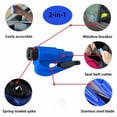 thumbnail image 2 of Multifunctional 2 in 1 Safety Hammer, Seat Belt Cutter, Car Keychain Evacuation Tool (Red, Yellow, Blue)_MGF, 2 of 4